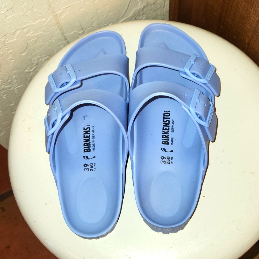 Birkenstock Arizona slide sandals Size 39, Blue
